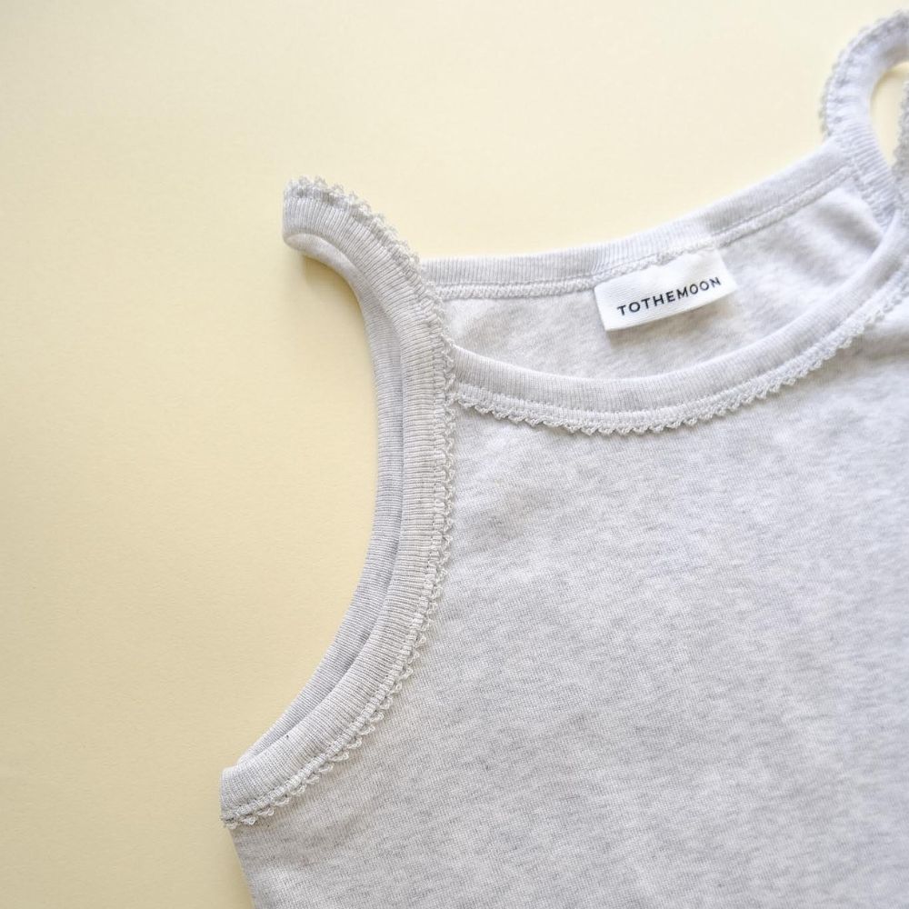 Tothemoon ☾ - Tank top - Organic cotton - Light grey