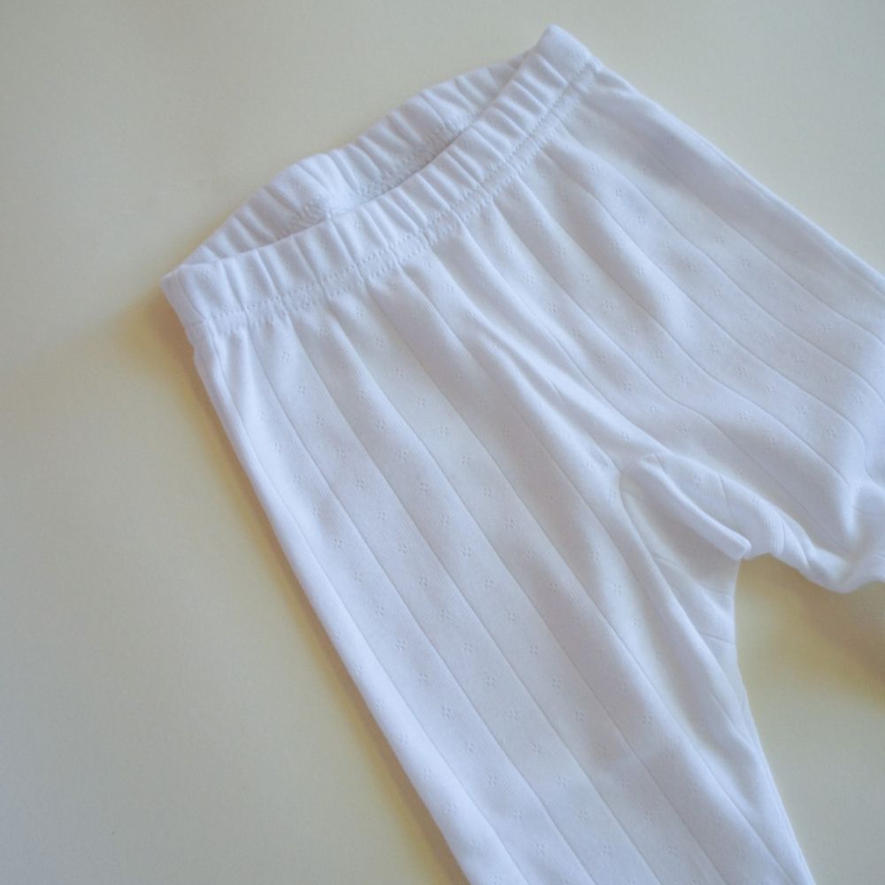 Tothemoon ☾ - Footed baby pants - Organic cotton - Pointelle