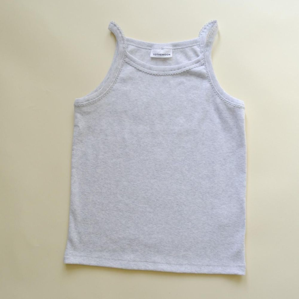 Tothemoon ☾ - Tank top - Organic cotton - Light grey