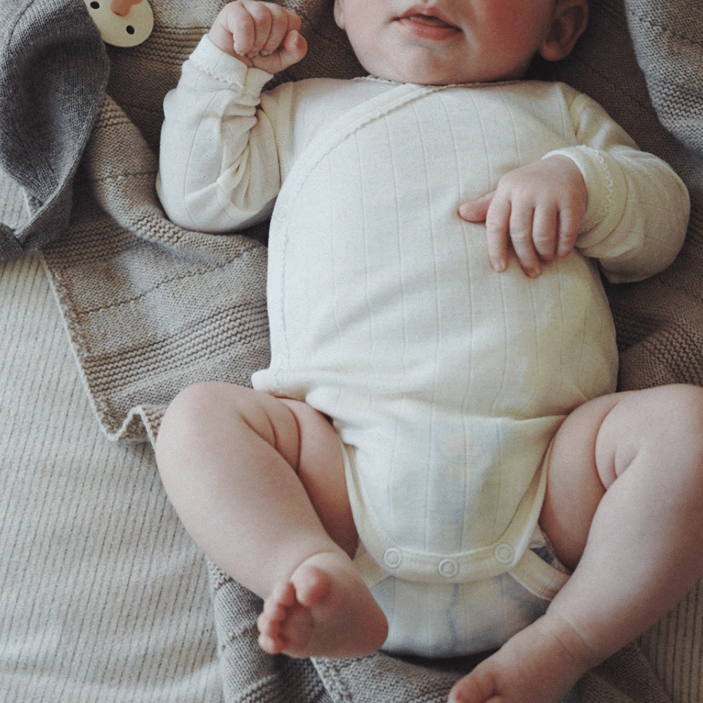 Tothemoon ☾ Tothemoon ☾ - Cross-over body - Long sleeve - Wool & silk - Pointelle Clothing 40