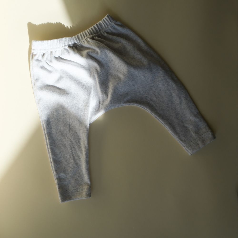 Tothemoon ☾ - Baggy baby pants - Organic cotton - Light grey