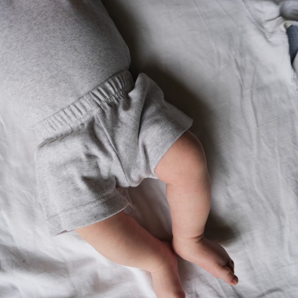 Tothemoon ☾ - Baby shorts - Organic cotton - Light grey