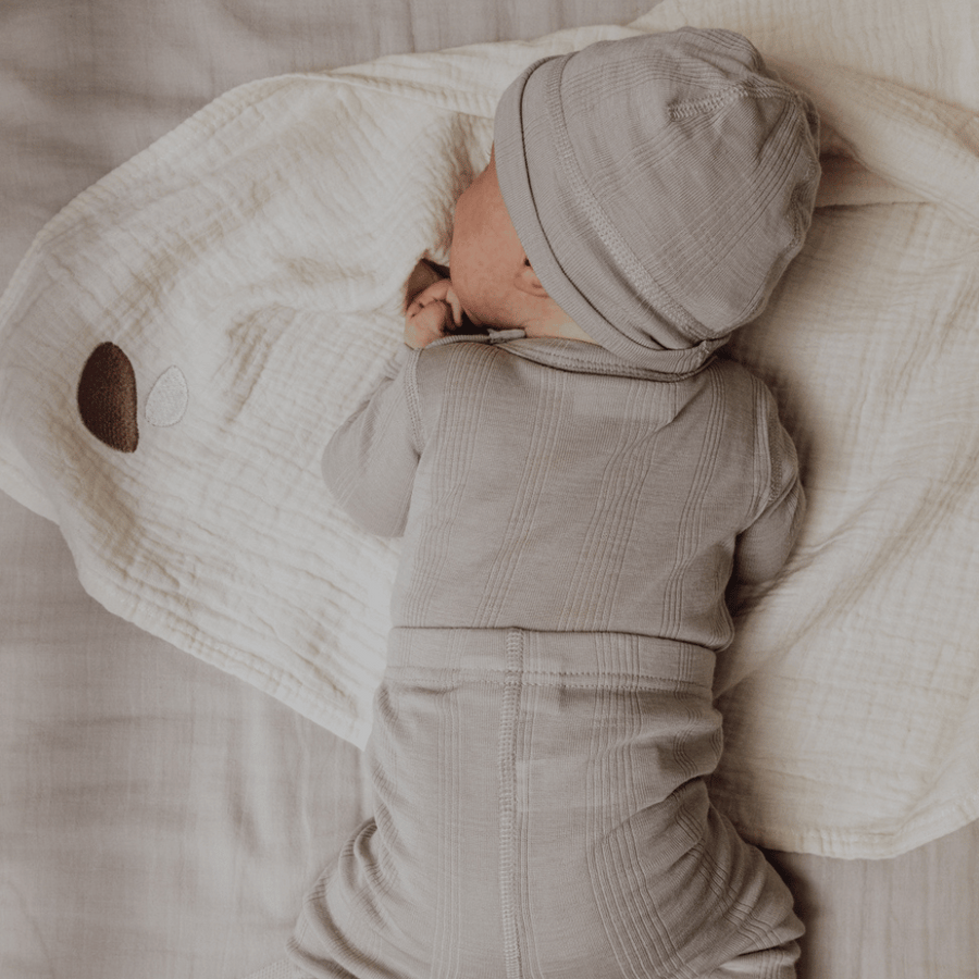 Tothemoon wool & silk baby beanie