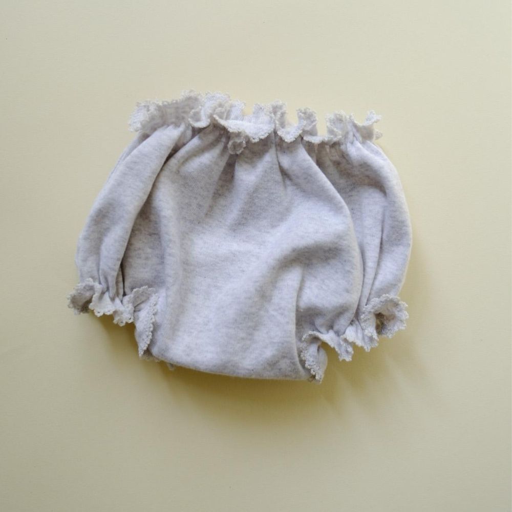 Tothemoon ☾ - Baby bloomer - Organic cotton - Light grey