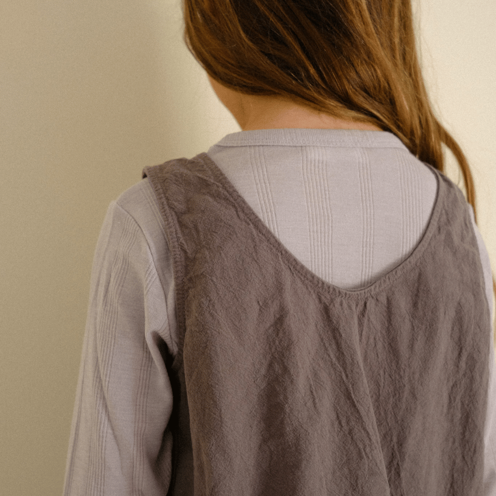 Tothemoon ☾ Tothemoon ☾ - Shirt - Long sleeve - Wool & silk - Needle pattern - Dove Clothing 86/92