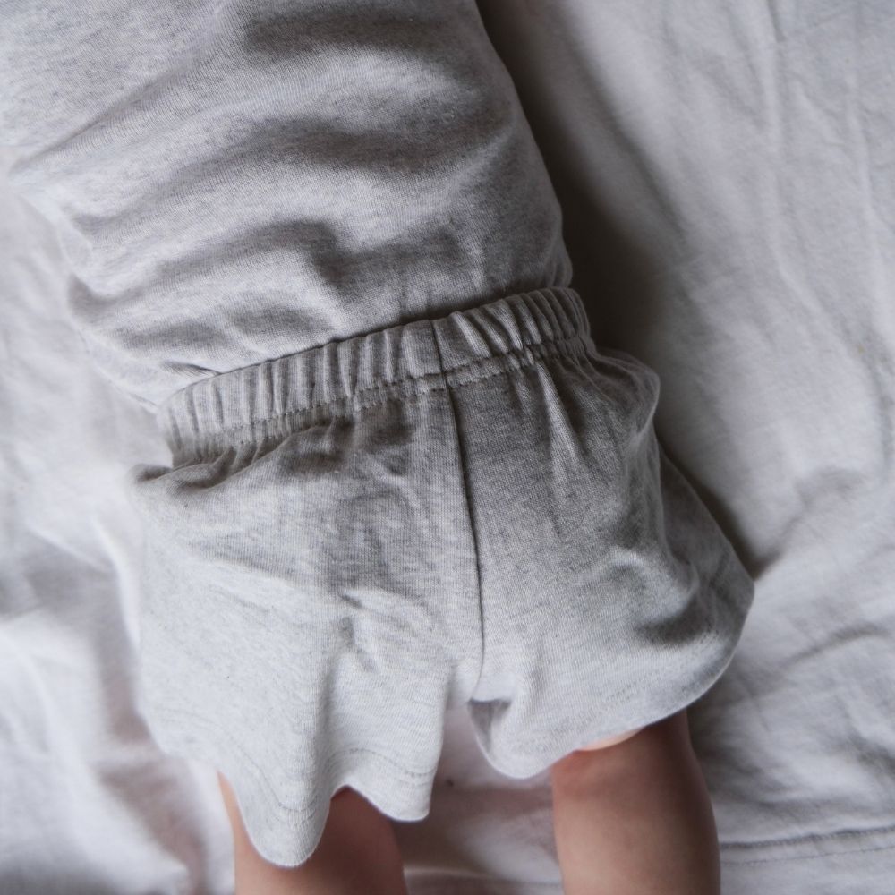 Tothemoon ☾ - Baby shorts - Organic cotton - Light grey
