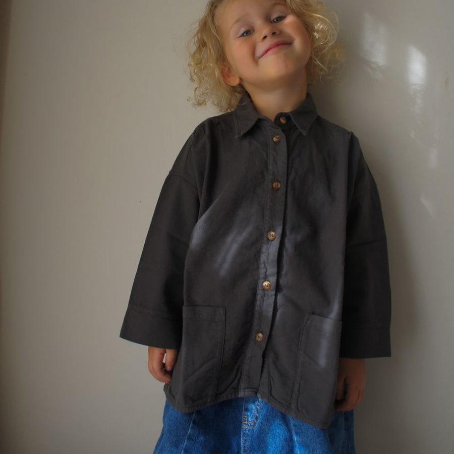 Zacht Lange Mouwen Shirt - Asphalt