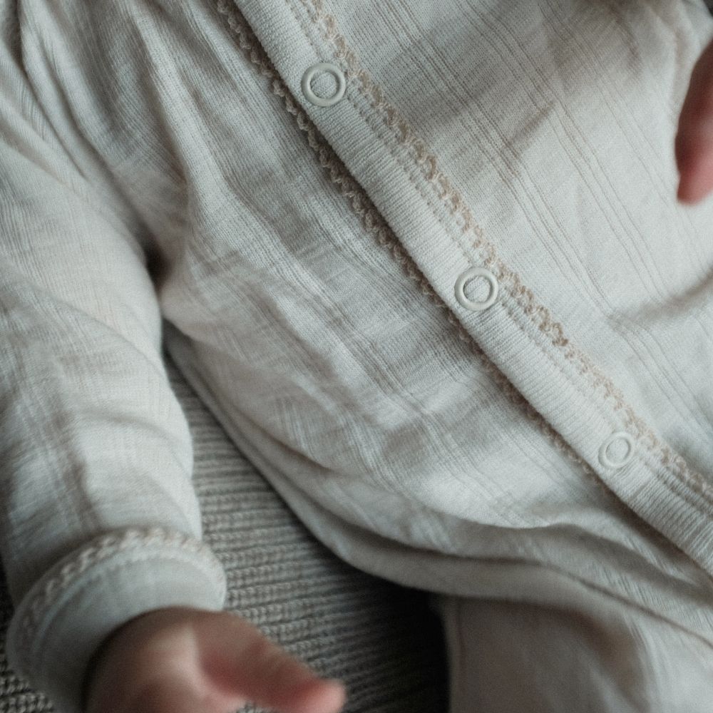 Tothemoon ☾ Tothemoon ☾ - Babysuit with feet - 100% Wool - Moonbeam Clothing 50