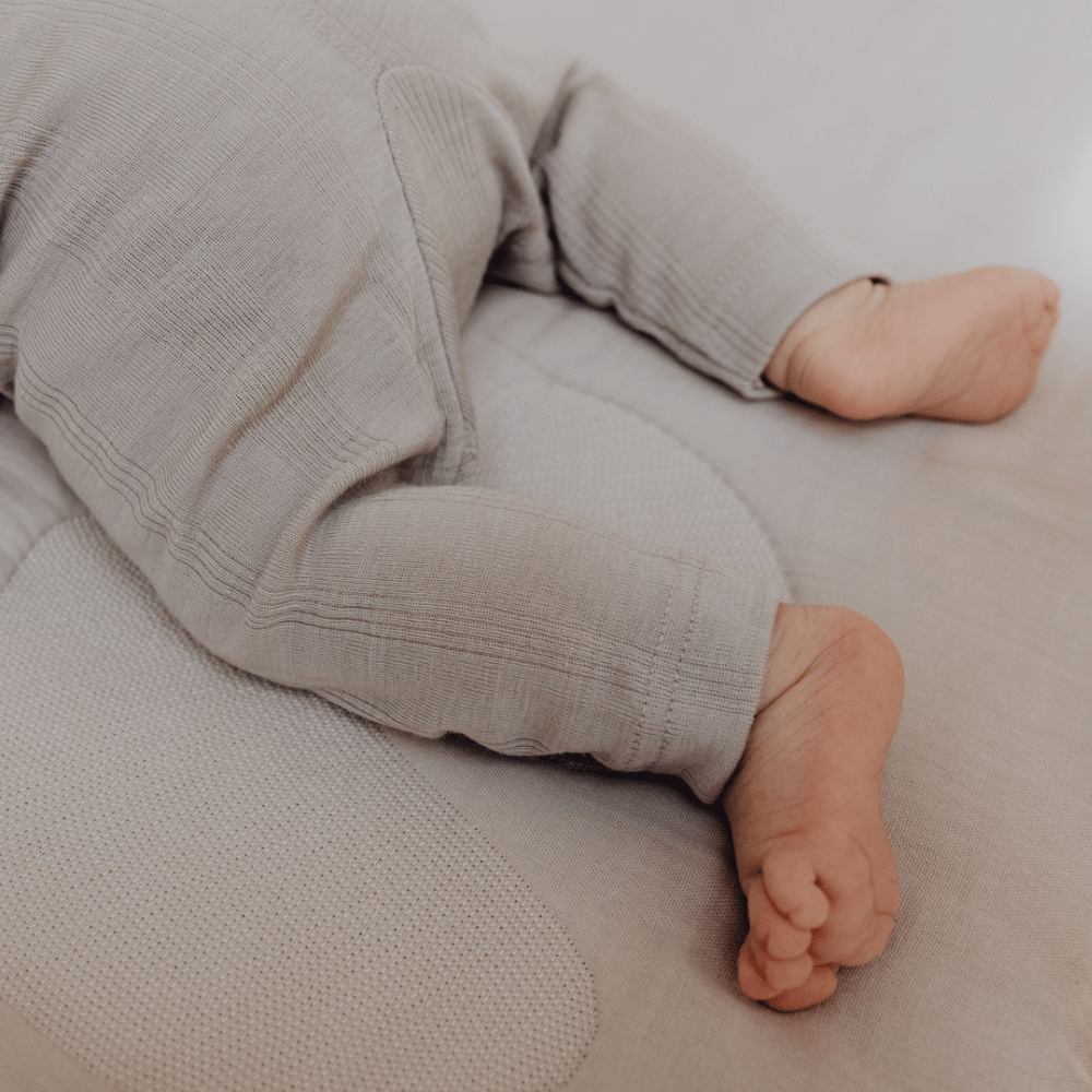 Tothemoon ☾ Tothemoon ☾ - Baby pants - Wool & silk - Needle pattern - Dove Clothing 50