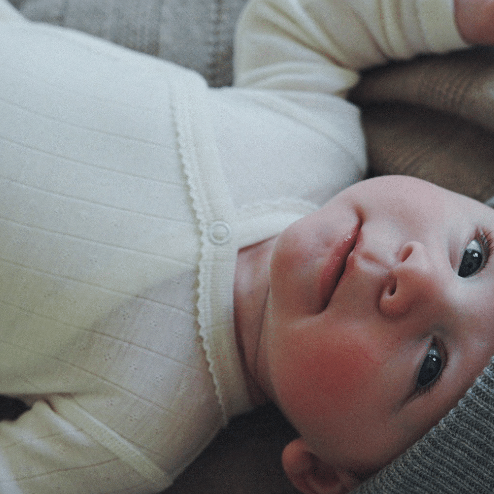 Tothemoon ☾ Tothemoon ☾ - Cross-over body - Long sleeve - Wool & silk - Pointelle Clothing 40