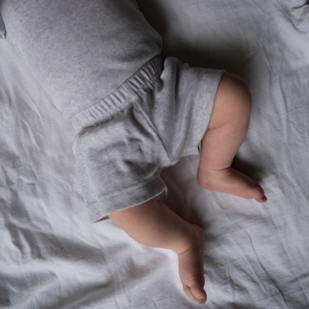 Tothemoon ☾ - Baby shorts - Organic cotton - Light grey