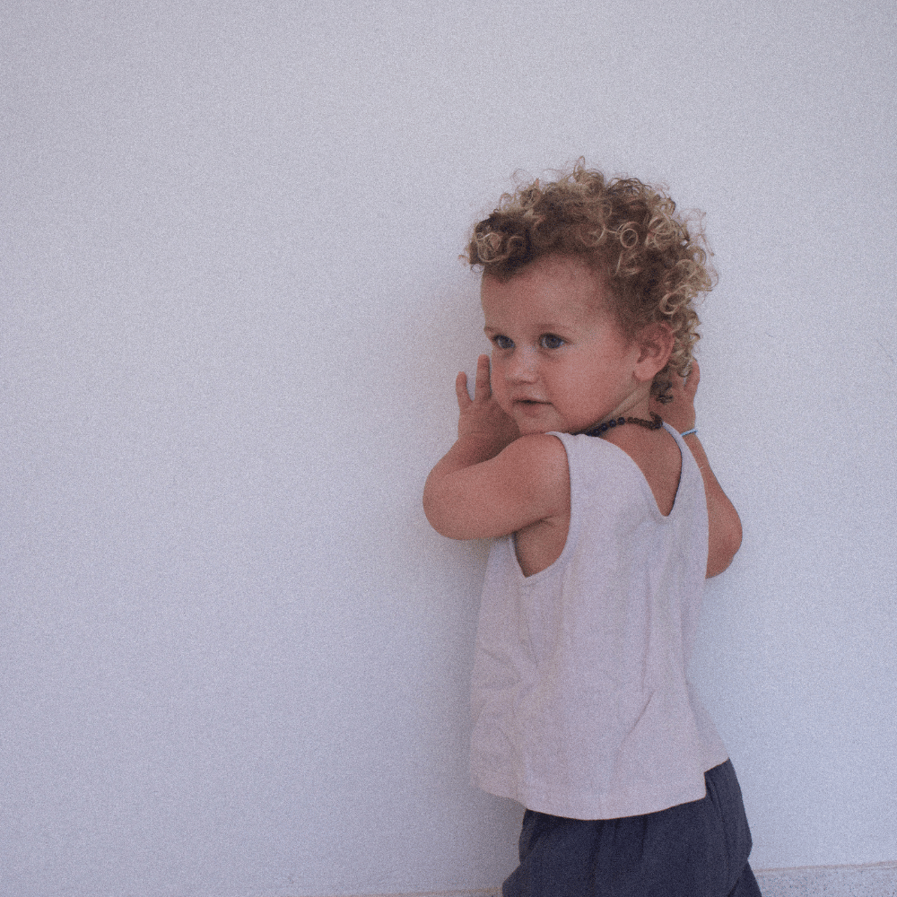 Tothemoon ☾ Tothemoon ☾ - Tita top - V-shaped back - 100% Cotton - Handmade in Holland Clothing Dark Olive / 1Y