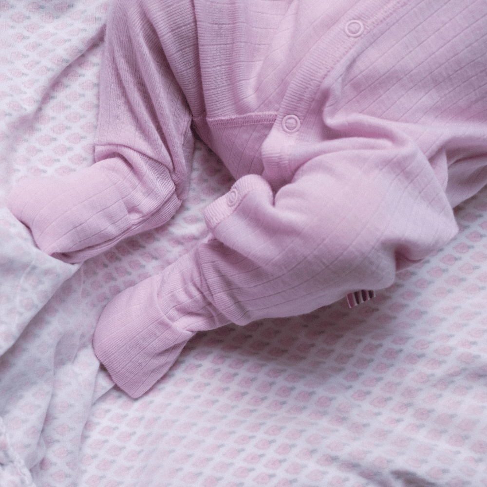 Joha - Sleep Suit - 100% Wool - 2 in 1 Foot - Soft Rose - zoenvoorgust ...