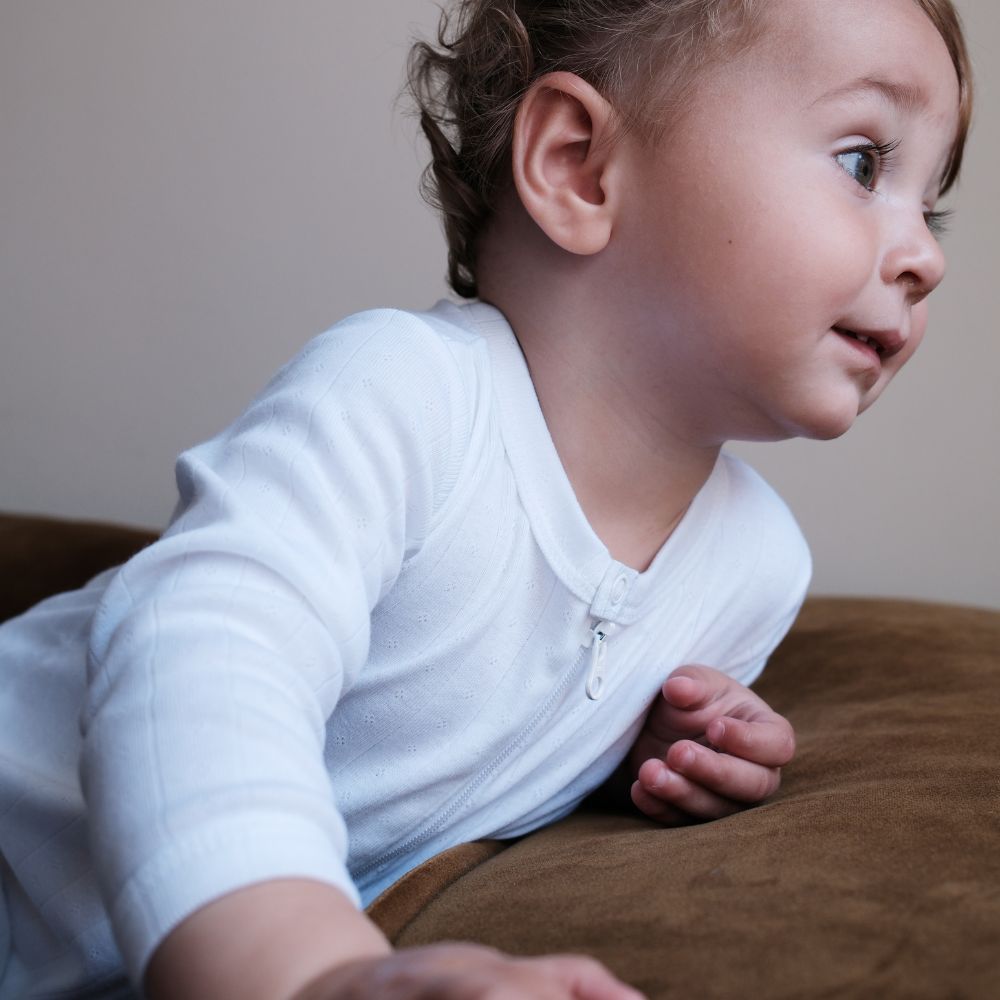 Tothemoon ☾ - Sleep suit - 2 in 1 Foot - With zipper - Organic cotton - Pointelle