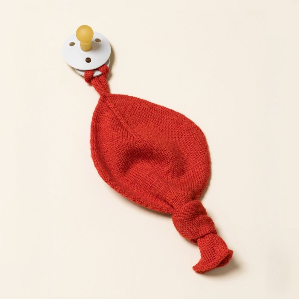 Hvid - Titi Pacifier Holder - 100% Merino wool