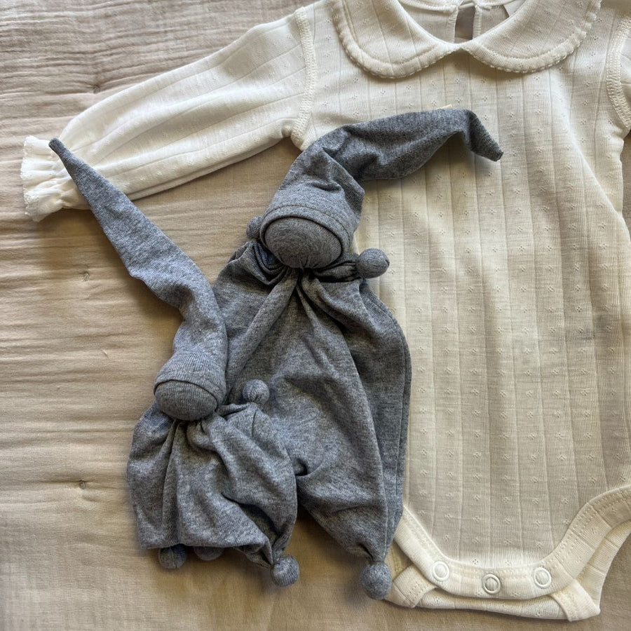 Thumb Buddy - 100% Cotton - Handmade - Grey Melange