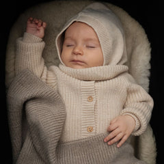 Hvid Hvid - Balaclava - 100% Merino wool Otter / 1-3y