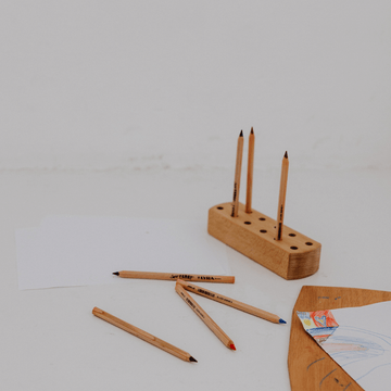 Pencil holder - Beechwood - Handmade