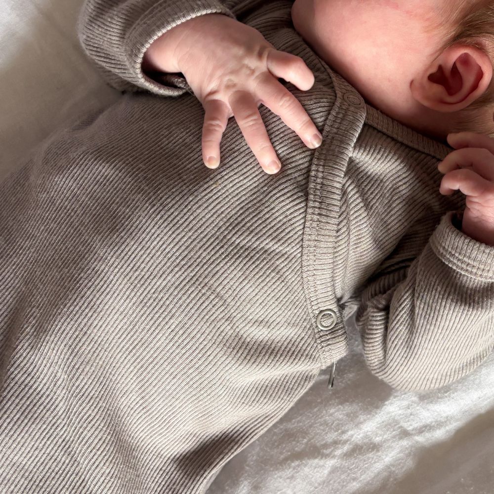 Tothemoon ☾ - Wrap-around - Sleeping bag - With zipper - 100% Wool - Rib - Taupe