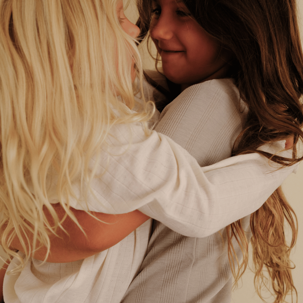 Tothemoon ☾ Tothemoon ☾ - Shirt - Short sleeve - Wool & silk - Needle pattern - Dove Clothing 86/92