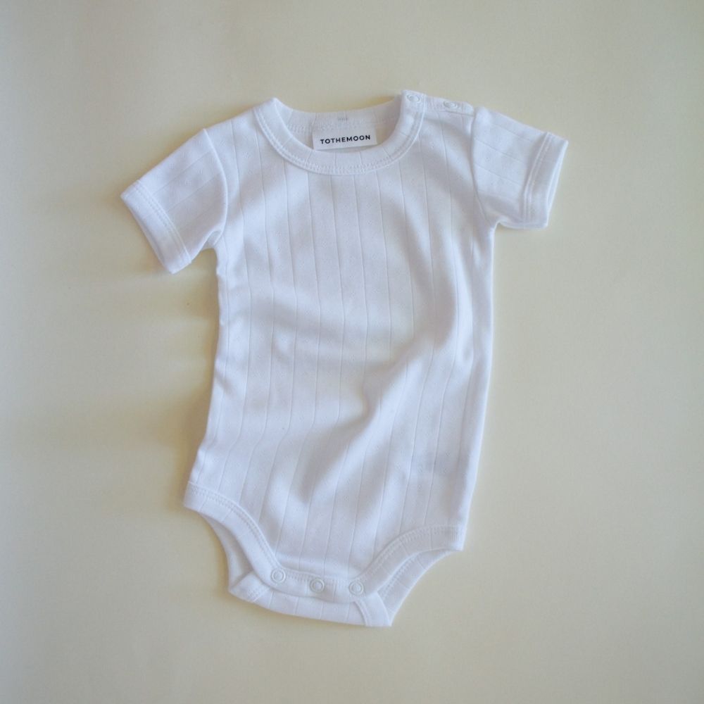 Tothemoon ☾ - Body - Short sleeve - Organic cotton - Pointelle