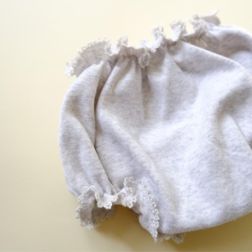 Tothemoon ☾ - Baby bloomer - Organic cotton - Light grey