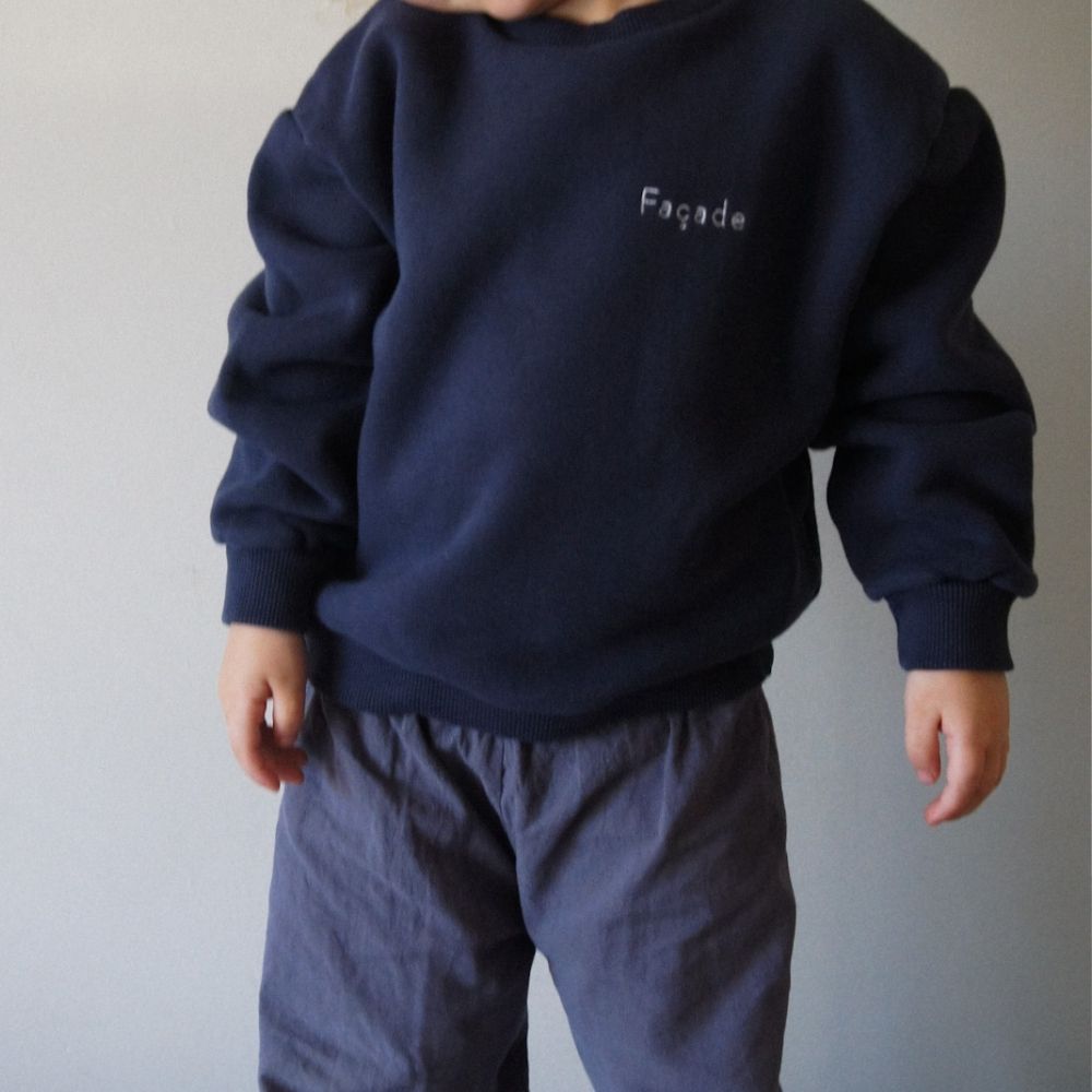 Chunky Sweatshirt - Navy Blue