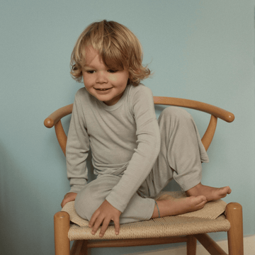 Tothemoon ☾ Tothemoon ☾ - Shirt - Long sleeve - Wool & silk - Needle pattern - Dove Clothing 86/92