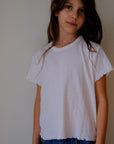 Tothemoon ☾ - Shirt - wide fit - Short sleeve - Curled ends - Wool & silk - Pointelle