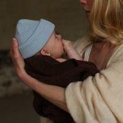 Hvid - Newborn Beanie - 100% Merino wool