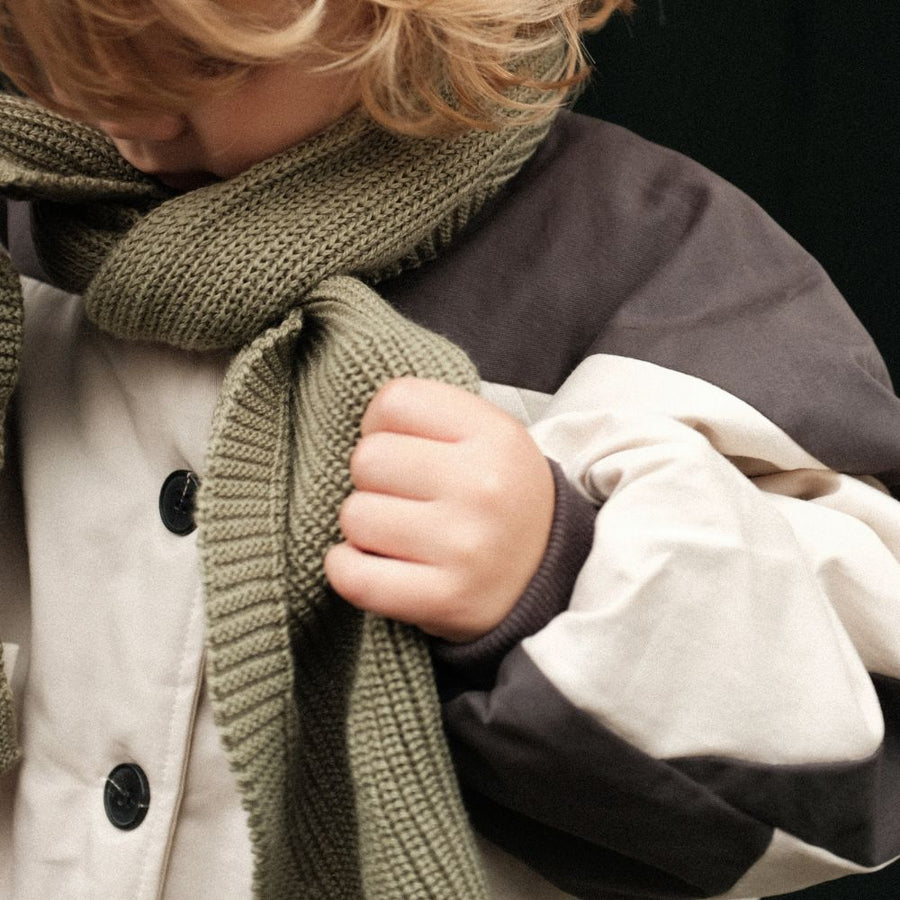 Hvid - Gustave Kids Scarf - 100% Merino wool