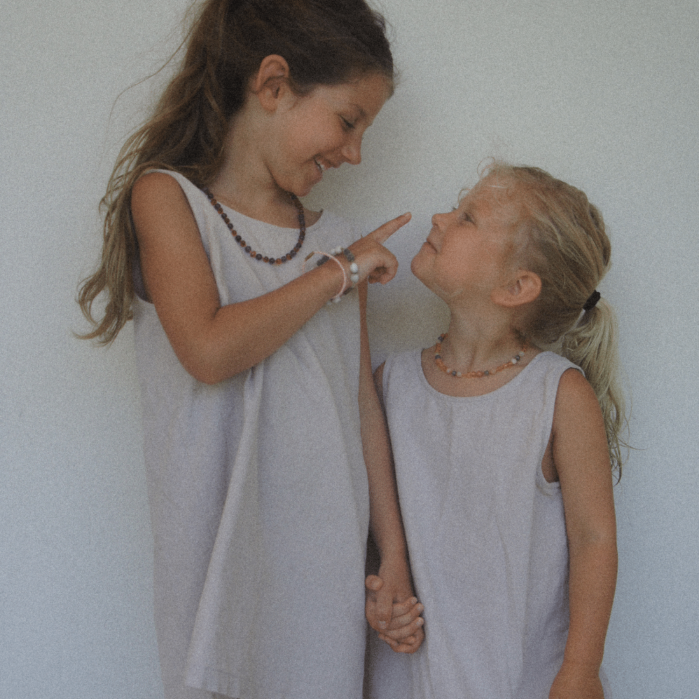 Tothemoon ☾ Tothemoon ☾ - Ziggy dress - V-shaped back - 100% Cotton - Handmade in Holland Clothing Sand / 1Y