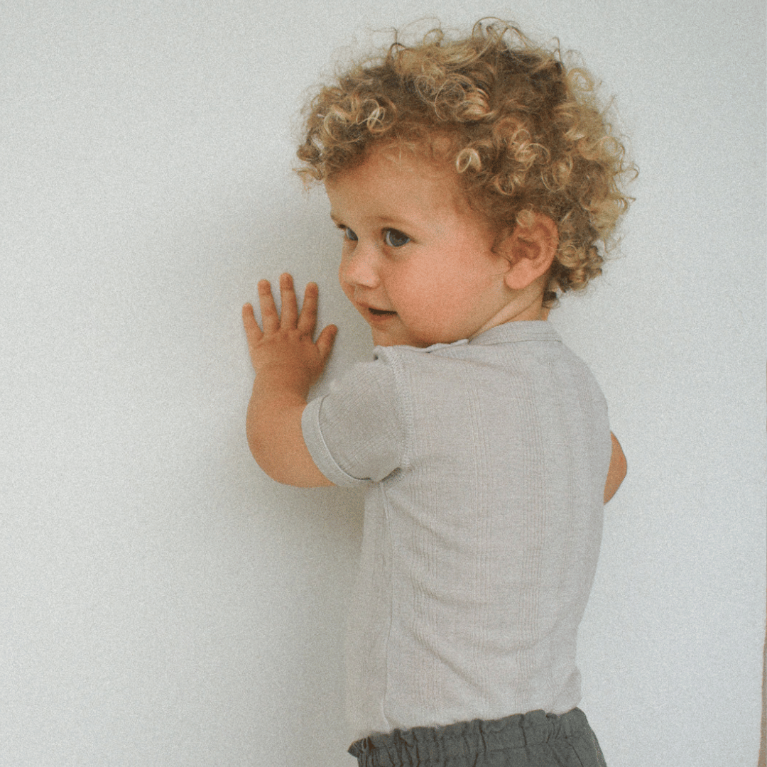 Tothemoon ☾ Tothemoon ☾ - Body - Short sleeve - Wool & silk - Needle pattern - Dove Clothing 50