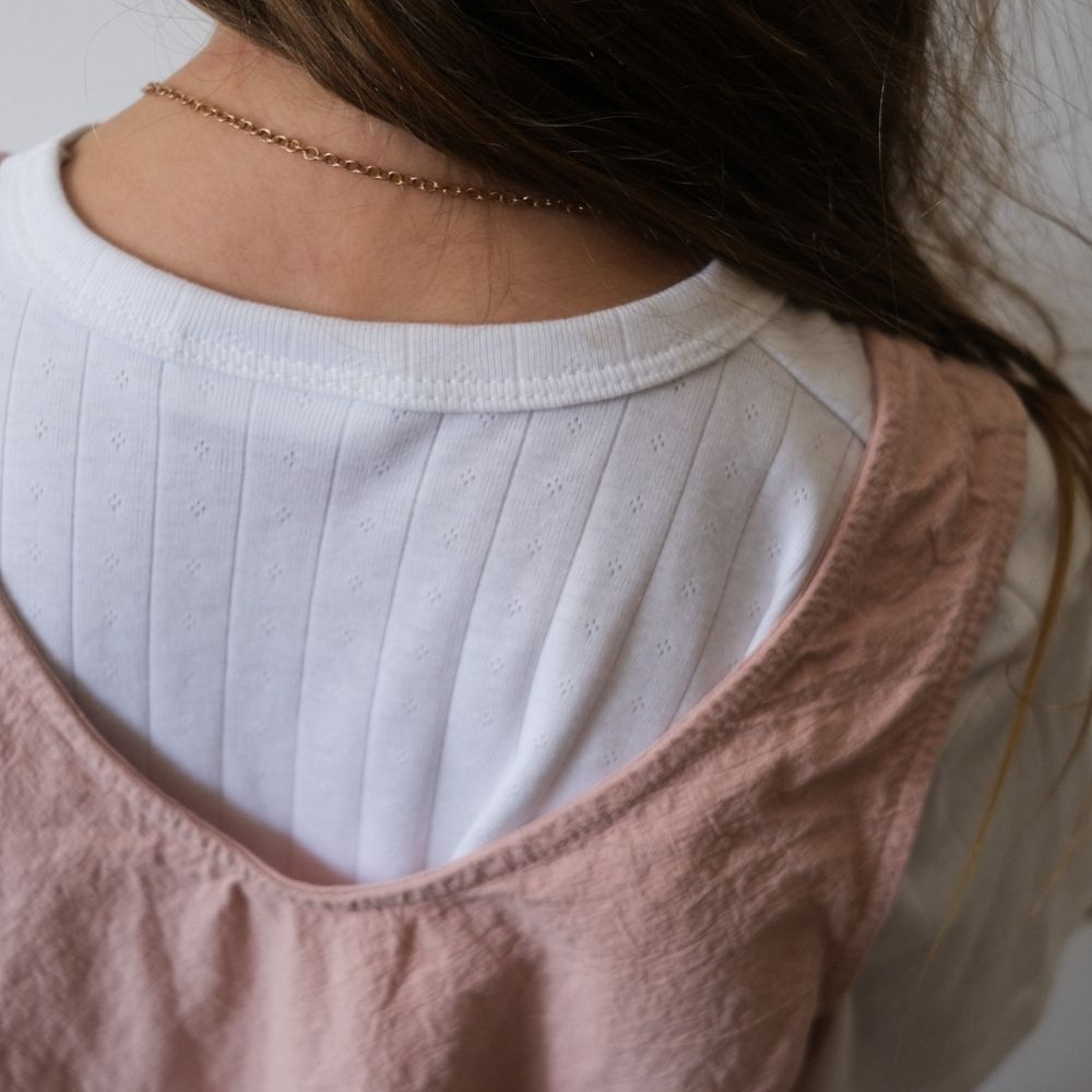 Tothemoon ☾ -  Ziggy jurk - Laag uitgsneden rug - 100% Katoen - Handgemaakt in Nederland - Old Rose