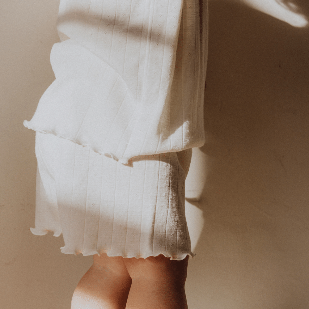 Tothemoon ☾ Tothemoon ☾ - Shorts - Curled ends - Wool & silk - Pointelle Clothing 86/92