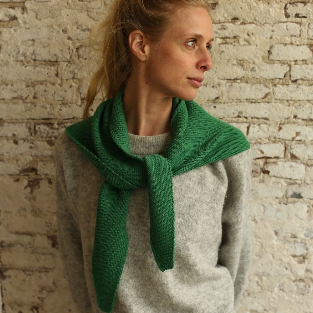 Hvid - Triangle Scarf - For you & Mini - 100% Merino wool