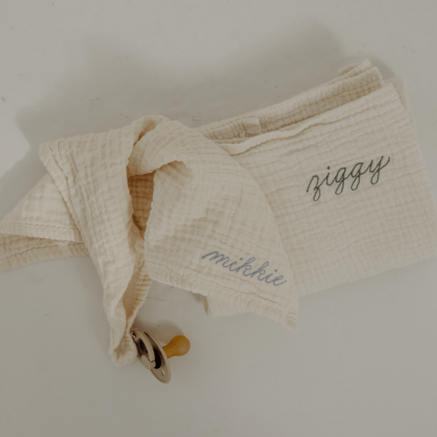 Bundle midi towel & mini towel - Organic cotton - Personalized