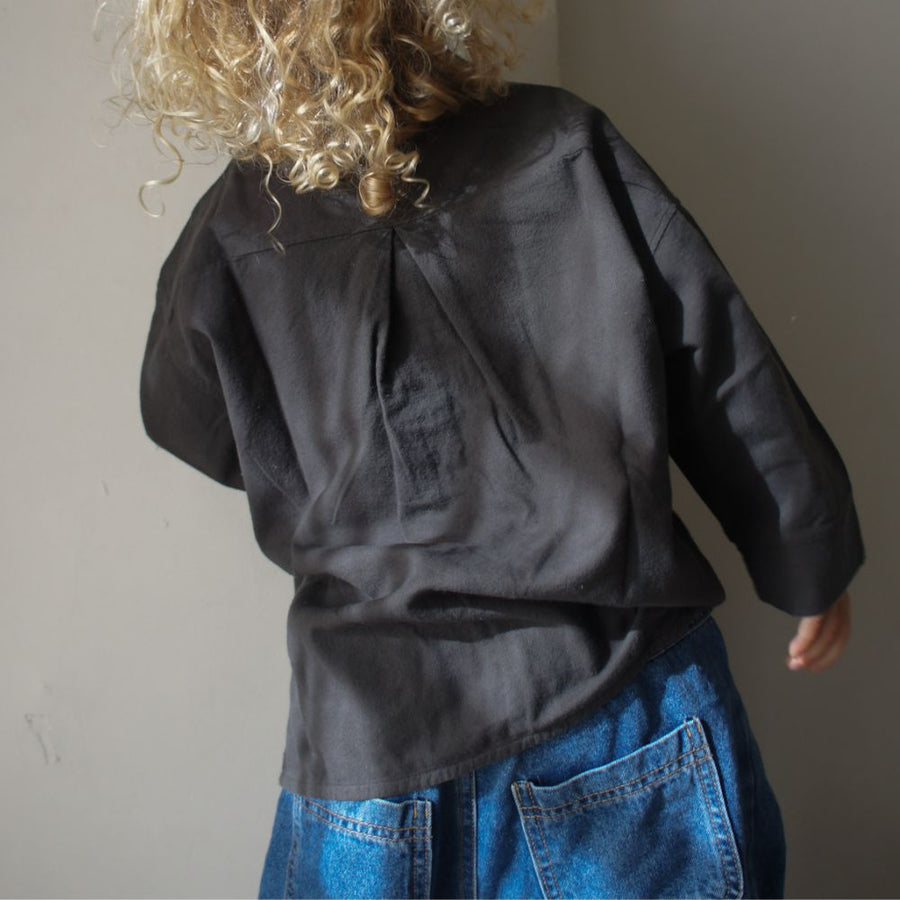 Zacht Lange Mouwen Shirt - Asphalt