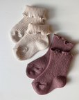 Warm Cotton Curling socks - Earthy colors