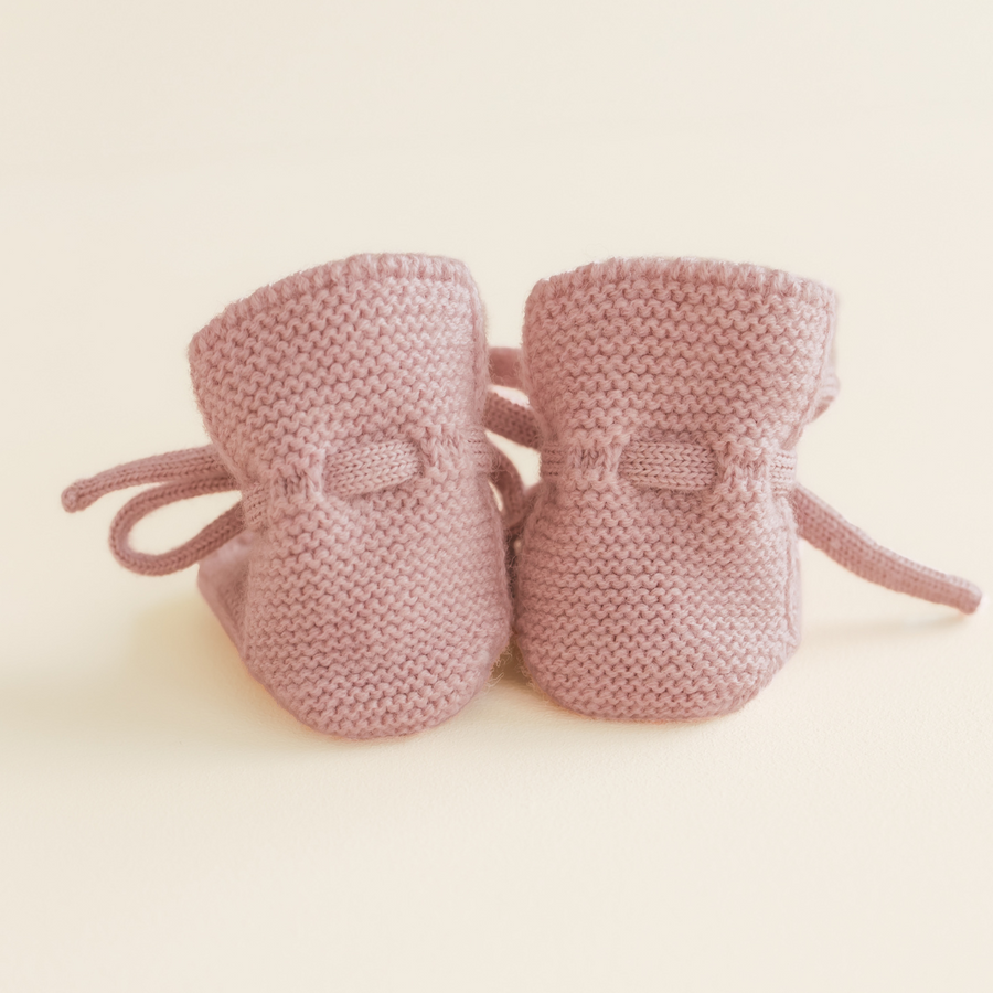 Hvid Slofjes - 100% Merino wool