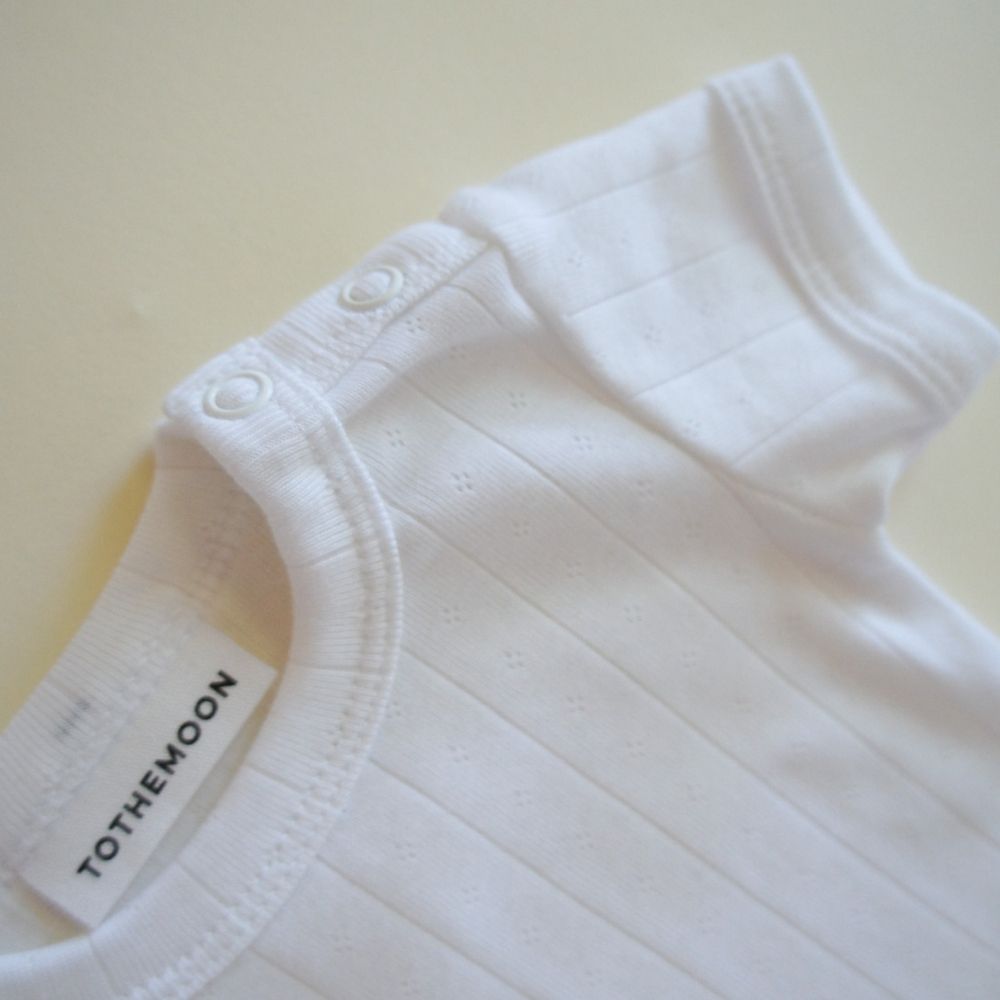 Tothemoon ☾ - Body - Short sleeve - Organic cotton - Pointelle