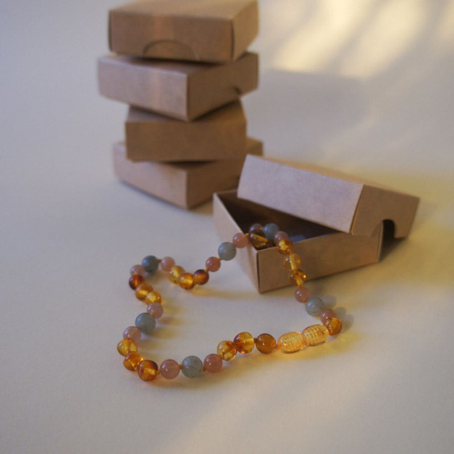 Amber necklace - Kids - 38 cm