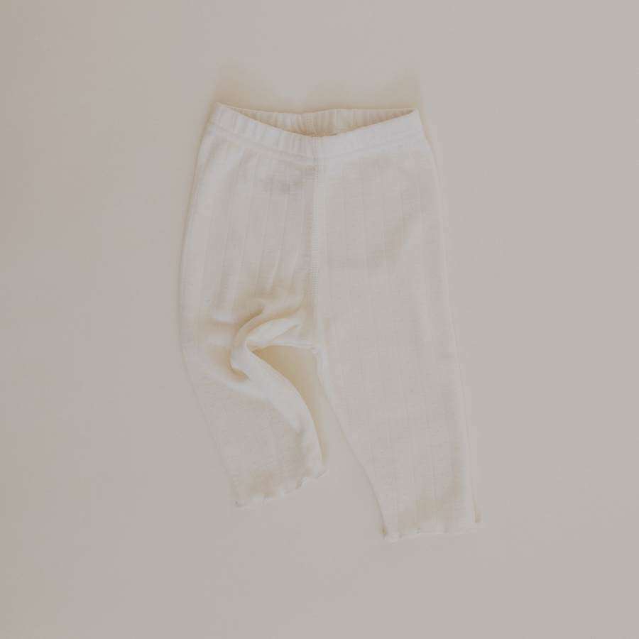 Tothemoon ☾ - Baby pants - Babybroekje Curled ends - Wool & silk - Pointelle - Zoenvoorgust.com