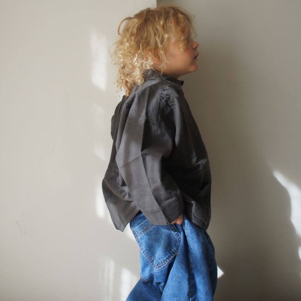 Zacht Lange Mouwen Shirt - Asfalt