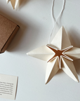 Paper stars - Hand-folded - Set of 3