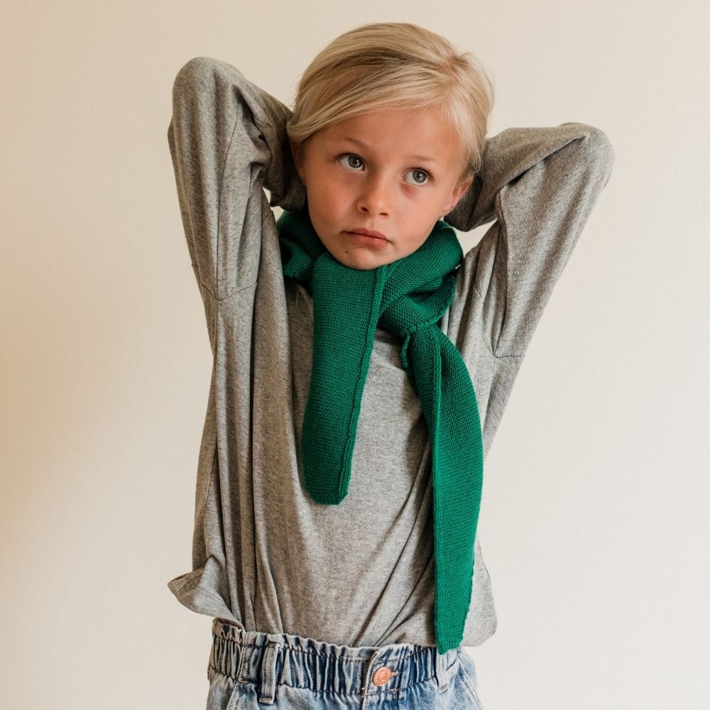 Hvid - Triangle Scarf - For you & Mini - 100% Merino wool