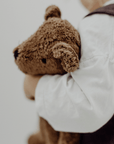 Knuffel teddybeer - Biologisch katoen & lamswol - Bruin