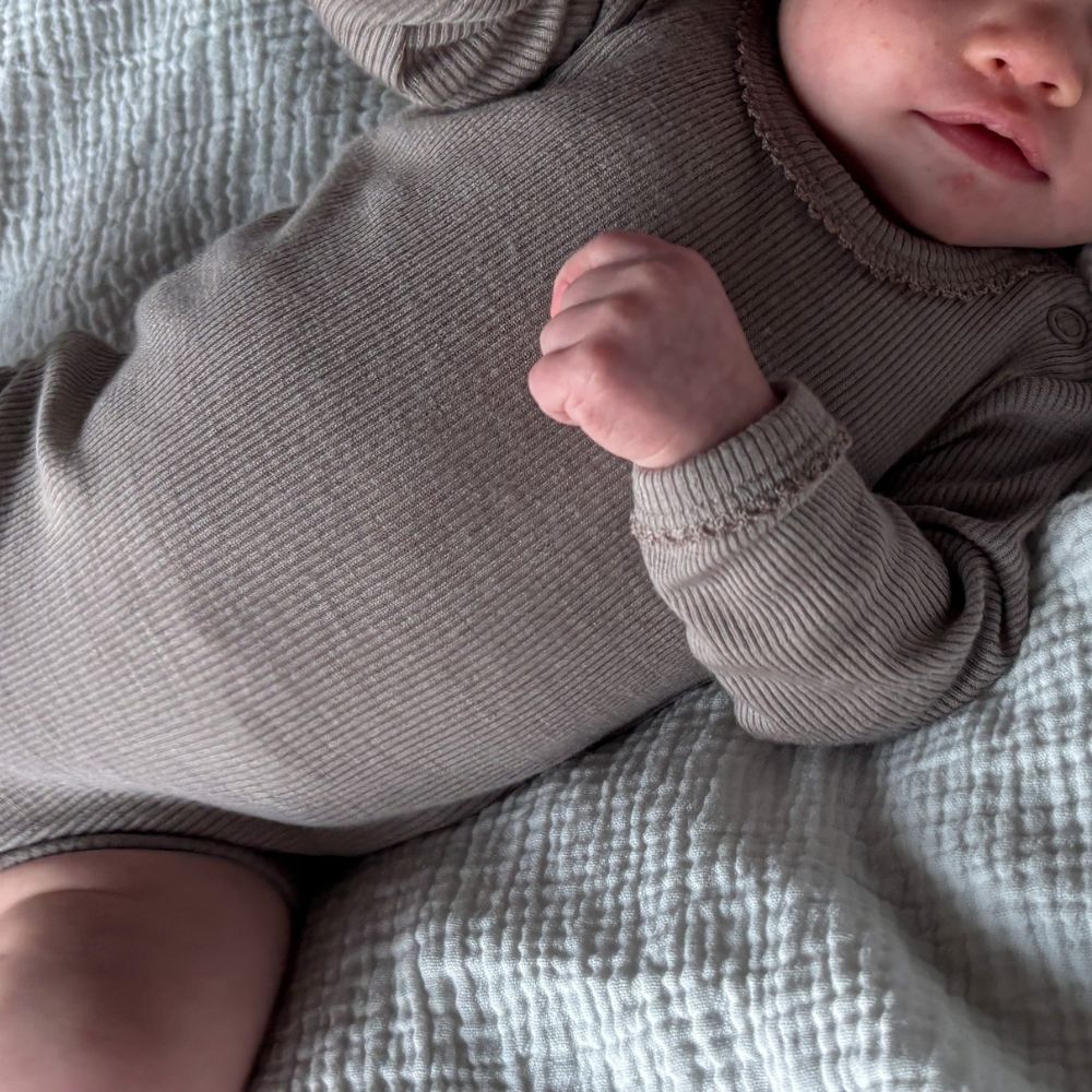 Tothemoon ☾ - Body - Long sleeve - 100% Wool - Rib - Taupe