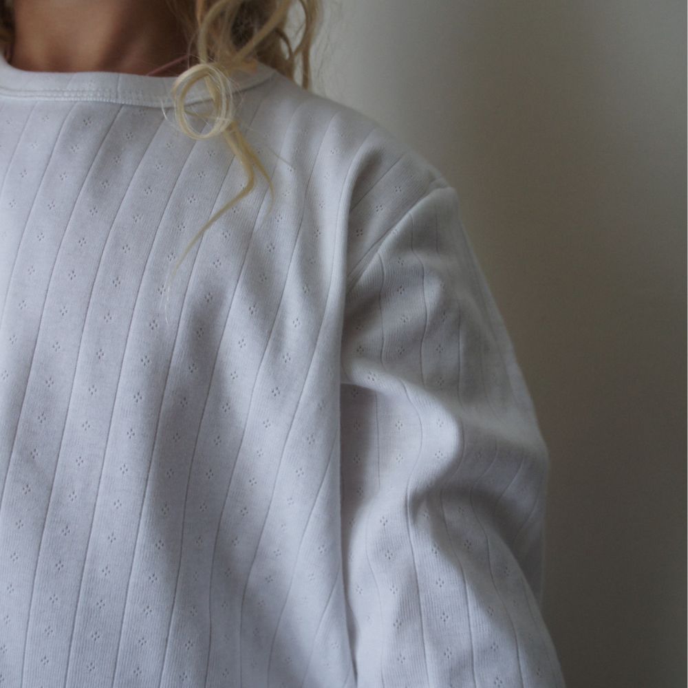 Tothemoon ☾ - Shirt - Long sleeve - Organic cotton - Pointelle