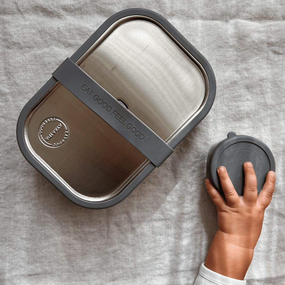 Aya & Ida Lunchbox - Steel - 1000 ml Eat Cream Beige
